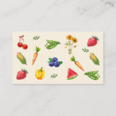 地元で育てられた農家の市場おむつくじ エンクロージャーカード (裏面)