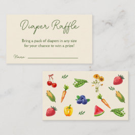 地元で育てられた農家の市場おむつくじ エンクロージャーカード