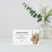 地元で育てられた農家の市場ベビーシャワー エンクロージャーカード (スタンド正面)