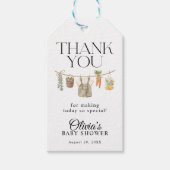 地元で育てられた農家の市場ベビーシャワー ギフトタグ (正面)