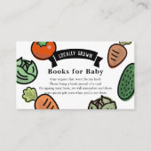 地元で育てられた野菜のホワイトブック 赤ちゃんのために エンクロージャーカード (正面)