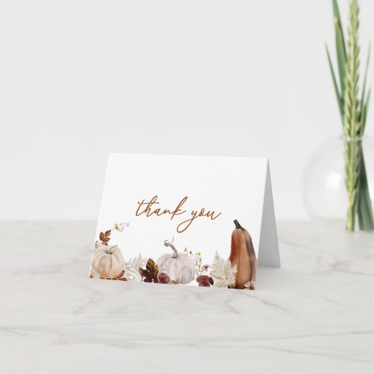 地元で育てられた野菜 ベイビーシャワー お礼カード サンキューカード (正面)