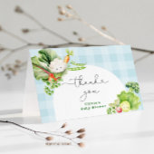 地元で育てられた ファーマーズマーケットのベビーシャワー感謝カード サンキューカード