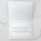 地元で育男女兼用った赤ちゃんシャワー折り畳み サンキューカード (内部)