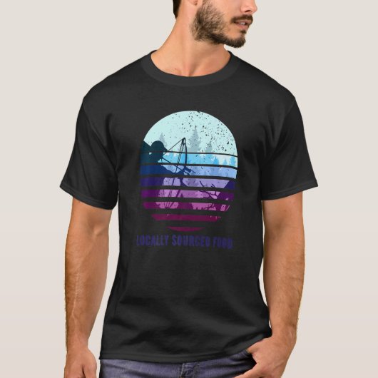 地元で調達されたフードボーフン80sレトロ狩り tシャツ (正面)