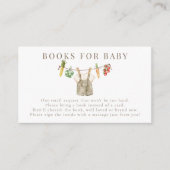 地元で農家を育てる赤ちゃんシャワーのマーケットブック エンクロージャーカード (正面)