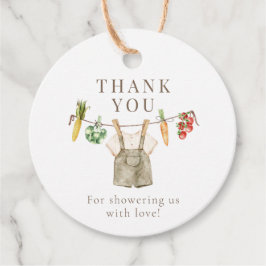 地元で農家を育てる赤ちゃんシャワーのマーケットブック フェイバータグ