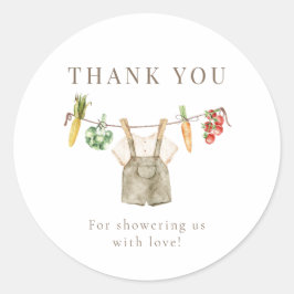 地元で農家を育てる赤ちゃんシャワーのマーケットブック ラウンドシール