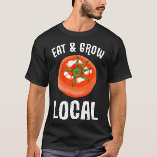 地元で食べる+育てる 庭師 庭 野菜 Tシャツ