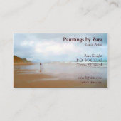 地元のアーティストまたは画家 名刺 (正面)
