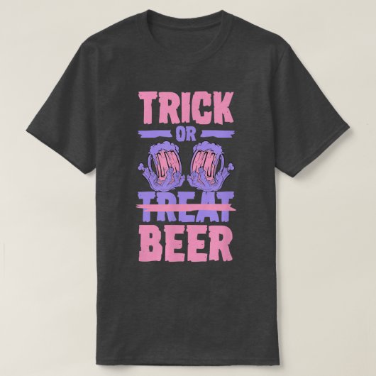 地元のクラフトビール醸造所のトリックまたはトリートメントH Tシャツ (デザイン正面)