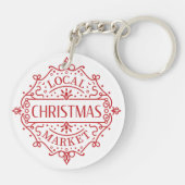 地元のクリスマス市場 キーホルダー (裏面)