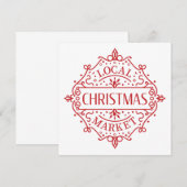 地元のクリスマス市場 招待状 (正面/裏面)