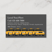 地元のタキシカブ艦隊タクシードライバー 名刺 (正面)