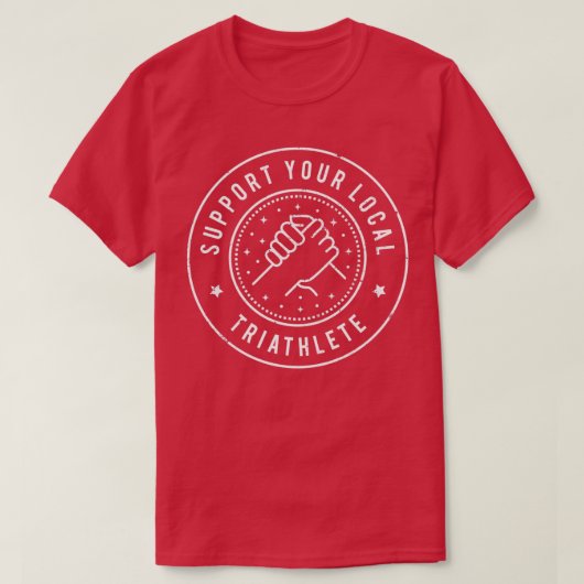 地元のトリアスリートをサポート Tシャツ (デザイン正面)