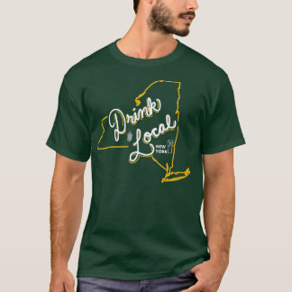 地元のニューヨーク州概要地ビール Tシャツ