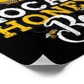 地元のハニービー養蜂家をサポート ポスター (角)