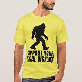 地元のビッグフットを応援 ビッグフット好きのための面白いデザイン Tシャツ