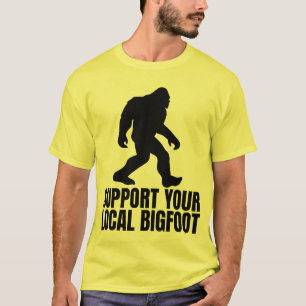 地元のビッグフットを応援 ビッグフット好きのための面白いデザイン Tシャツ