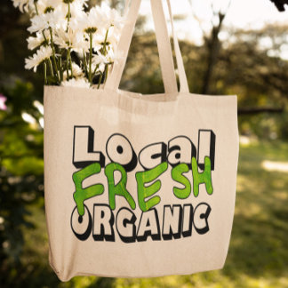地元のフレッシュオーガニックトートバッグ トートバッグ