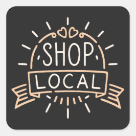 地元のレトロなヴィンテージの美学を買う スクエアシール