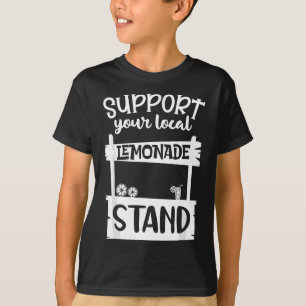 地元のレモネードスタンドサマーバケーションをサポート Tシャツ