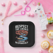 地元の人々と海洋生物を尊重し、地球を救おう ペーパープレート (パーティー)