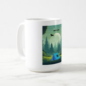 地元の人々を尊敬する – Wilderness Bear コーヒーマグカップ (正面左)
