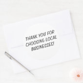 地元の企業を選んでくれてありがとう! ラウンドシール (封筒)