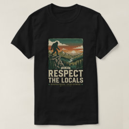 地元の伝説を敬え - ヴィンテージ ビッグフット サスカッチ Tシャツ