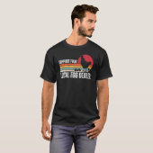 地元の卵ディーラーのチキンファーム農場をサポート Tシャツ (正面フル)