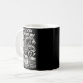 地元の図書館のゴス本を支援しよう コーヒーマグカップ (正面左)