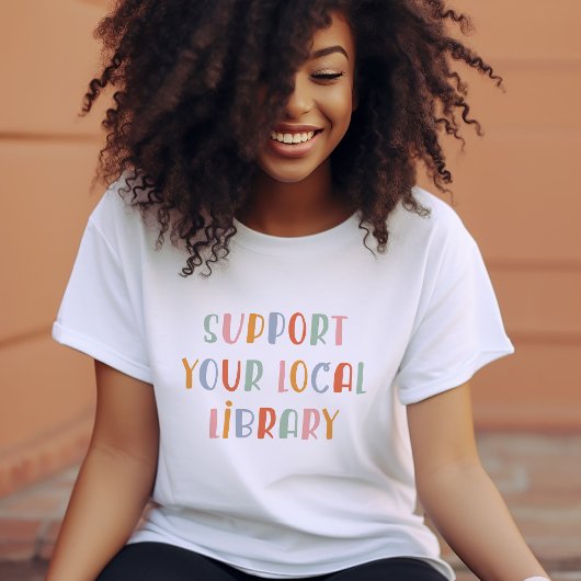 地元の図書館を応援しよう トライブレンドＴシャツ