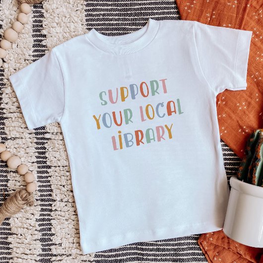 地元の図書館を応援しよう ベビーTシャツ