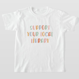 地元の図書館を応援しよう Tシャツ