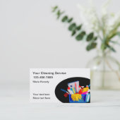 地元の家の掃除サービス 名刺 (スタンド正面)