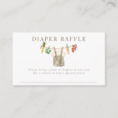 地元の成長農家市場おむつラッフル エンクロージャーカード (正面)
