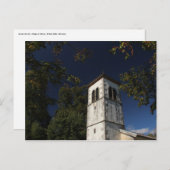 地元の教会、オブロフの村、スロベニア ポストカード (正面/裏面)