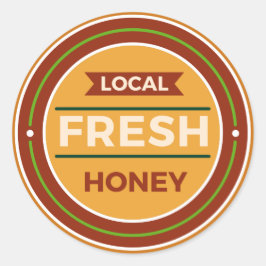地元の新鮮な蜂蜜の情報 ラウンドシール