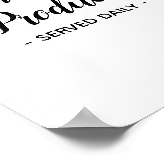 地元の新鮮な食材を使った日用品 ポスター (角)