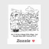 地元の村人が訪れるランブラーとチャット シール (シート)