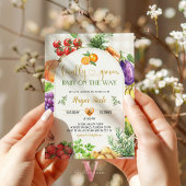 地元の栽培農家市場ベビーシャワー招待状 招待状