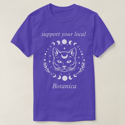 地元の植物学ウィッチクラフト魔女ブルジャをサポート Tシャツ (デザイン正面)