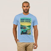 地元の活力を応援しています: すべての売上は地元に還元されます Tシャツ (正面フル)