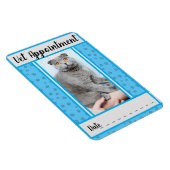 地元の獣医ブルーアポイントメントカード マグネット (右側)