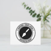 地元の考古学者を支援する ポストカード (スタンド正面)