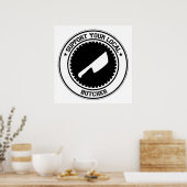 地元の肉屋をサポートする ポスター (キッチン)