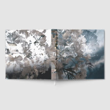 地元の花を使ったゲストブック
