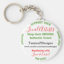 地元の芸術家ビジネス キーホルダー