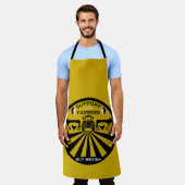 地元の英国の農作物を支援する エプロン (着用した状態)